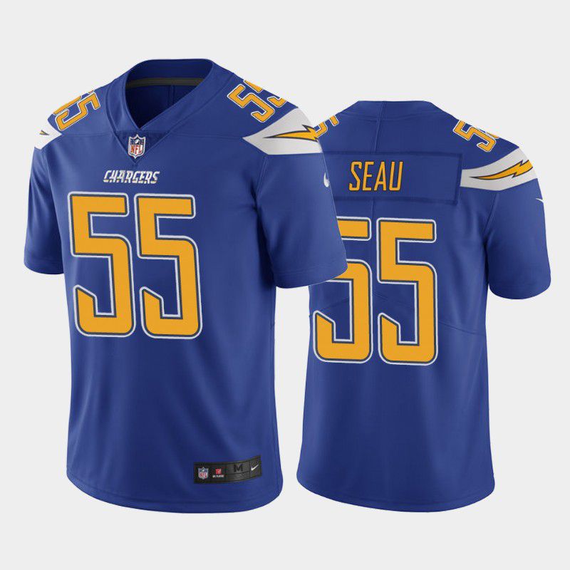 Men Los Angeles Chargers #55 Junior Seau Nike Royal Player Limited NFL Jersey